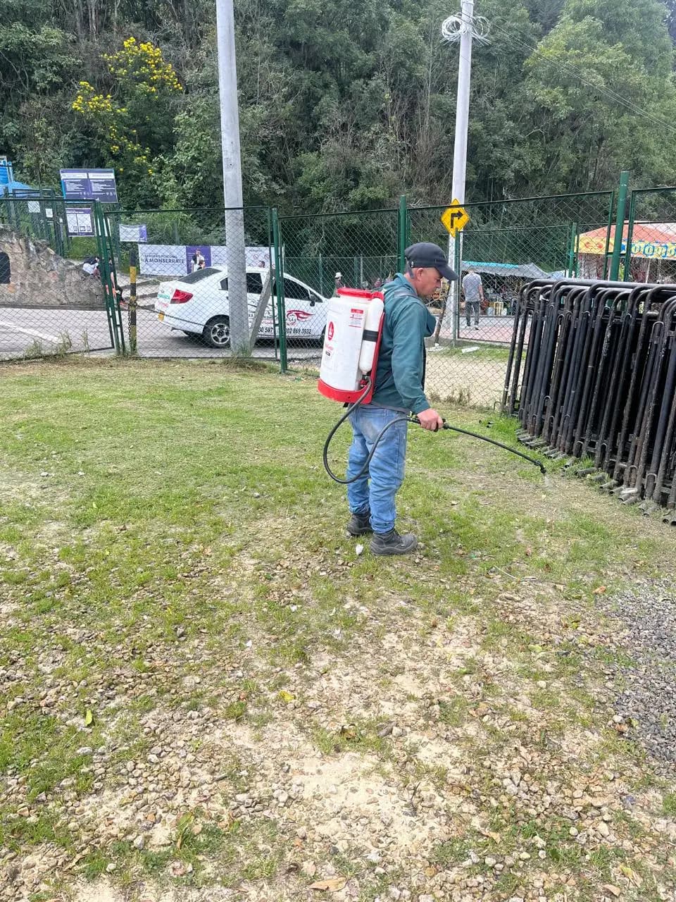 Fumigacion de zonas verdes